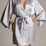 Kimono för damer - Midnatt Grå Lila