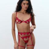 Gia Öppen Hjärta Set Virtuell Rosa