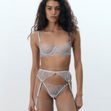 Valentina Suspender Set Isvann Blå